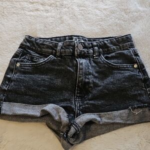 Art Class Charcoal Denim Shorts